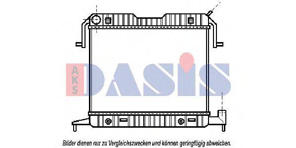 Радиатор, охлаждение двигателя 150400N AKS DASIS