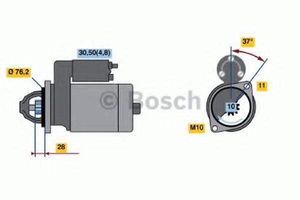 Стартер 0 986 022 450 BOSCH