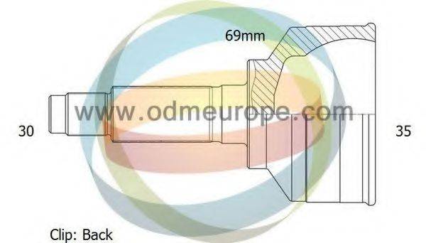 Шарнирный комплект, приводной вал 12-080677 ODM-MULTIPARTS