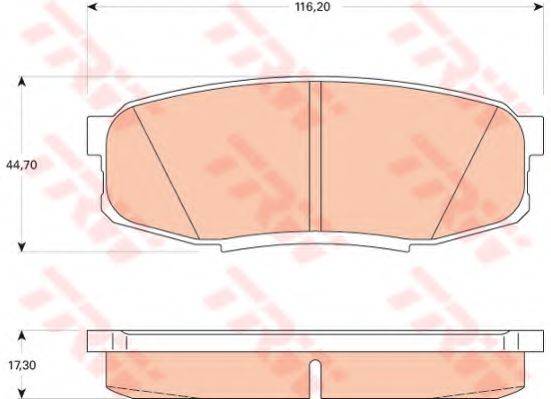 Комплект тормозных колодок 0 986 AB2 200 BOSCH