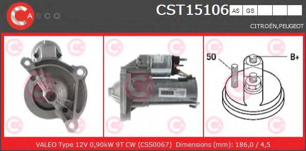 Стартер CST15106AS CASCO