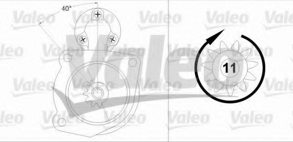 Стартер 458198 VALEO