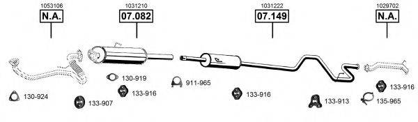 Система выпуска ОГ FO075610 ASMET