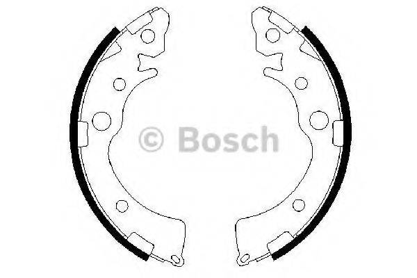 Комлект тормозных накладок 0 986 487 460 BOSCH