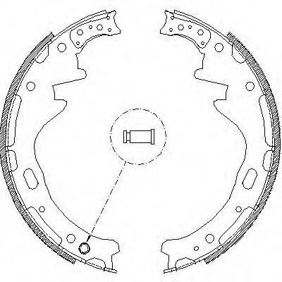 Комплект тормозных колодок Z4357.00 WOKING