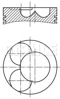 Поршень 028 07 01 MAHLE ORIGINAL