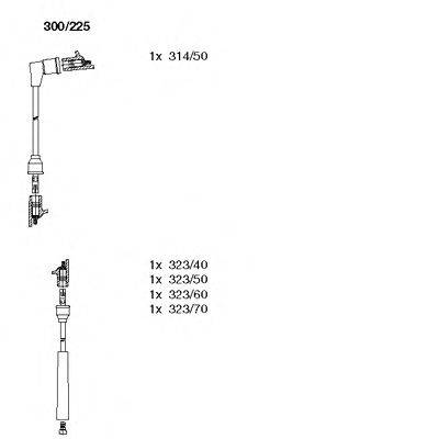 Комплект проводов зажигания 300/225 BREMI