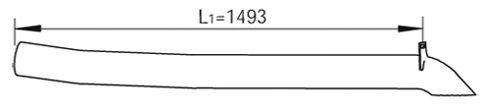 Труба выхлопного газа 47664 DINEX