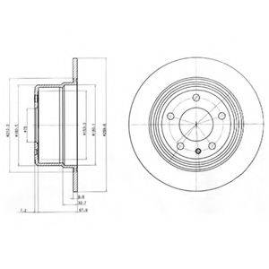 Тормозной диск BG3038 DELPHI