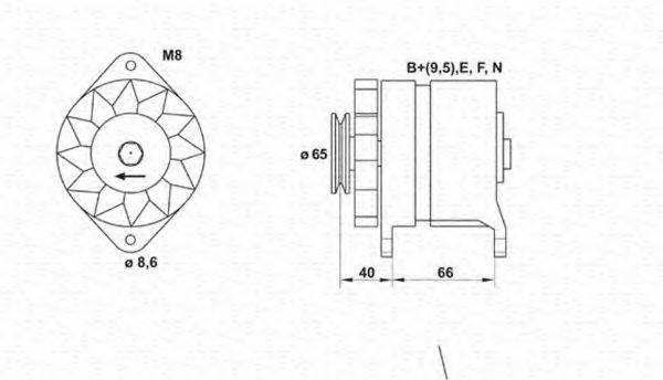 Генератор 943346026010 MAGNETI MARELLI