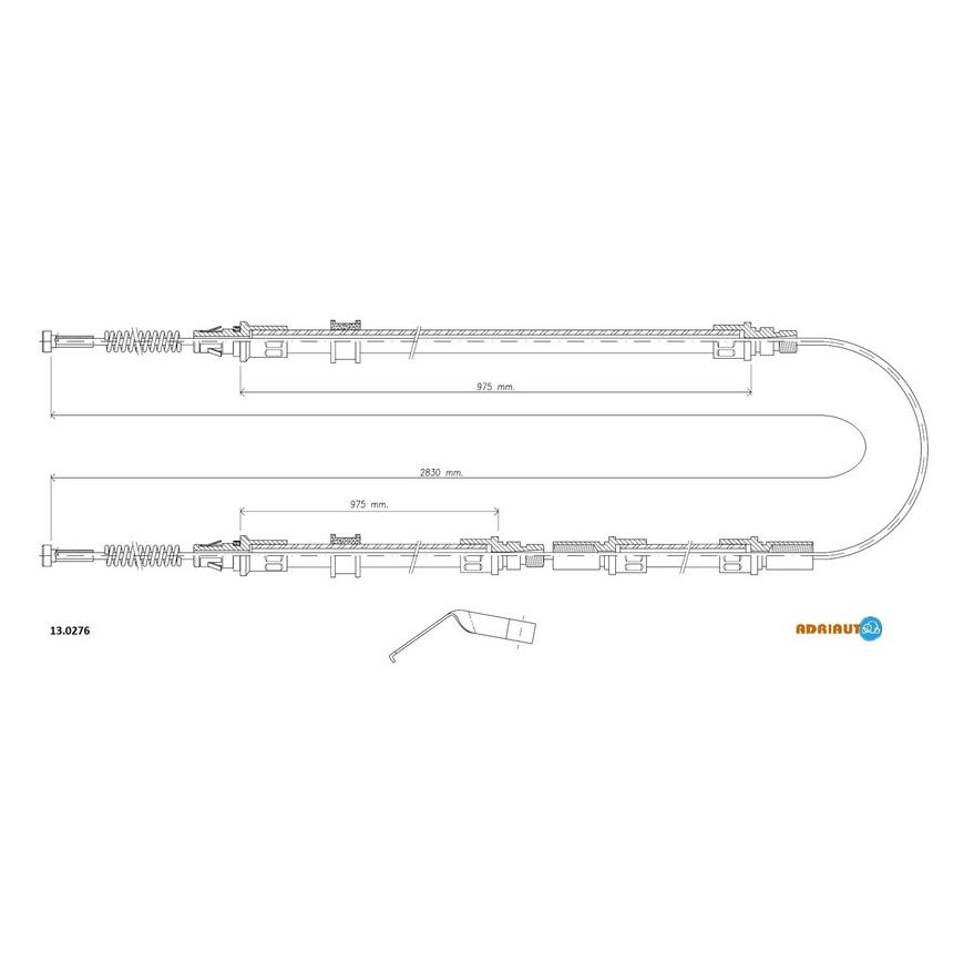 Трос стояночного тормоза 13.0276 ADRIAUTO