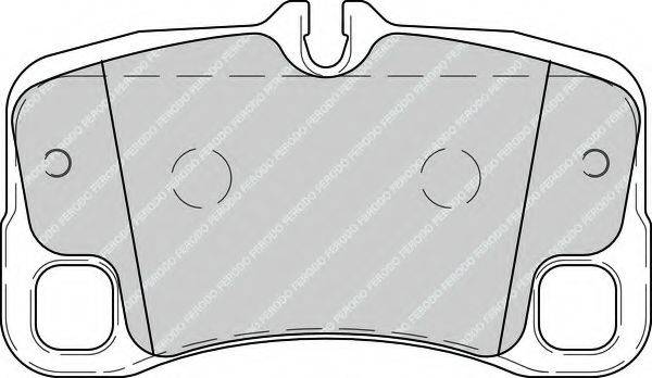 Комплект тормозных колодок, дисковый тормоз FDB4211 FERODO