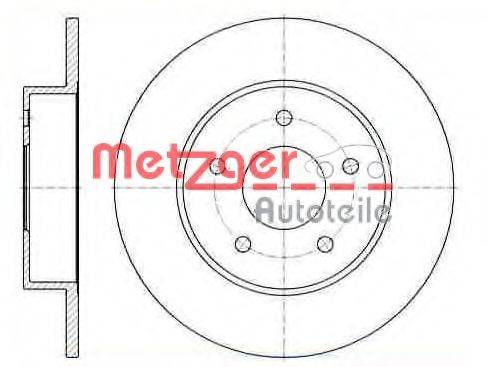 Тормозной диск 6110300 METZGER