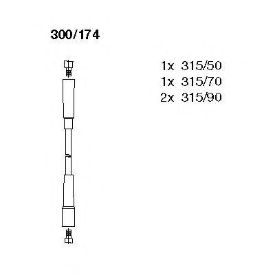 Комплект электропроводки 300/174 BREMI