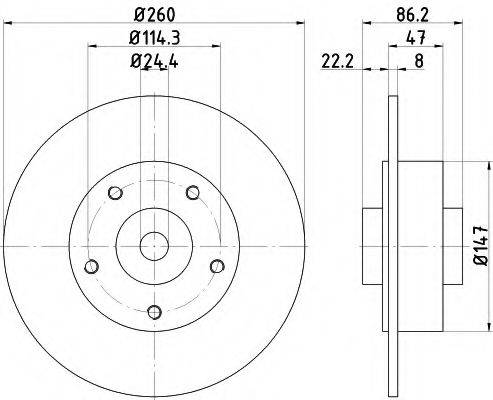 Тормозной диск R1040PCA LPR