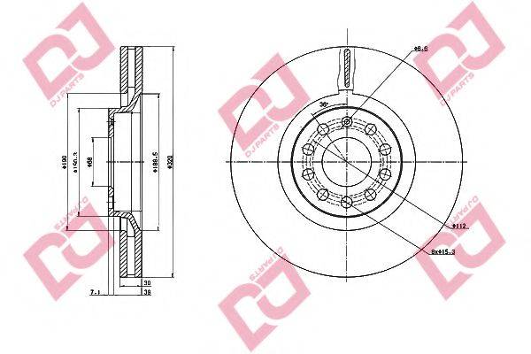 Тормозной диск BD1914 DJ PARTS