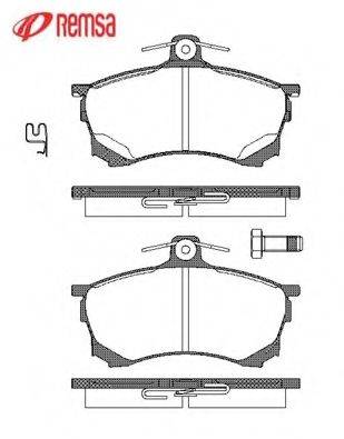 Комплект тормозных колодок 0582.00 METZGER