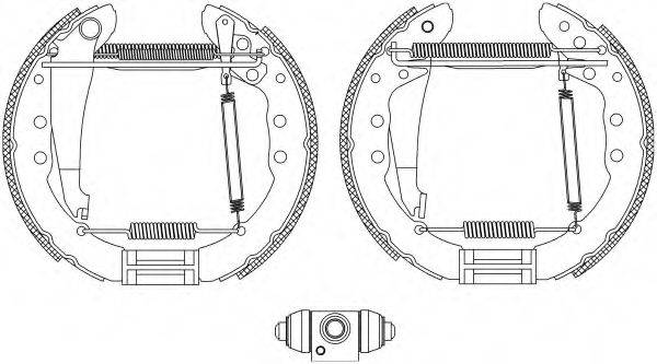 Комплект тормозов, барабанный тормозной механизм FMK583 FERODO