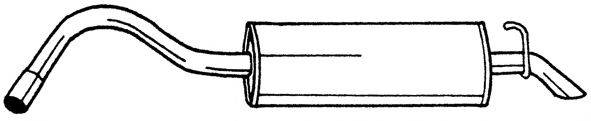 Глушитель выхлопных газов конечный 25661 SIGAM