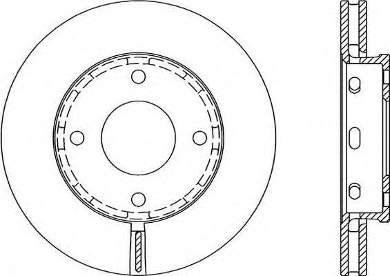 Тормозной диск BDA2055.20 OPEN PARTS