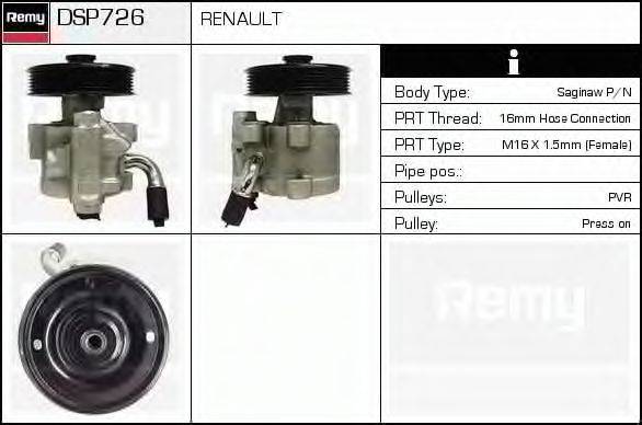DSP726 REMY Гидравлический насос, рулевое управление DSP726 REMY