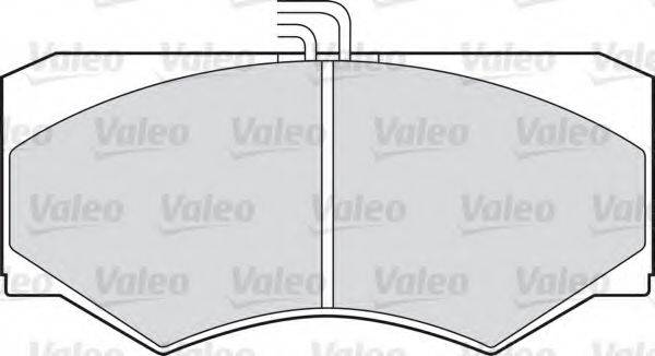 Комплект тормозных колодок, дисковый тормоз 540436 VALEO