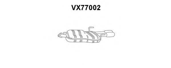 Глушитель выхлопных газов конечный VX77002 VENEPORTE