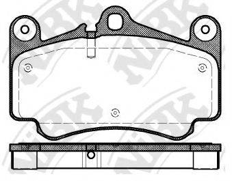 Комплект тормозных колодок PN0819 NiBK