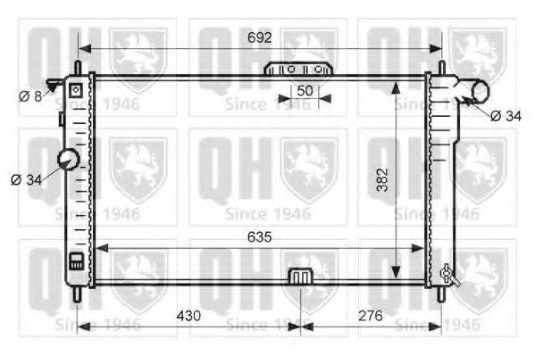 Теплообменник QER2557 QUINTON HAZELL