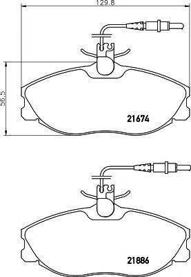 21674/19,3мм Тормозные колодки PAGID T5092 PAGID