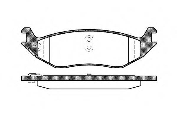 Комплект тормозных колодок P9853.04 WOKING