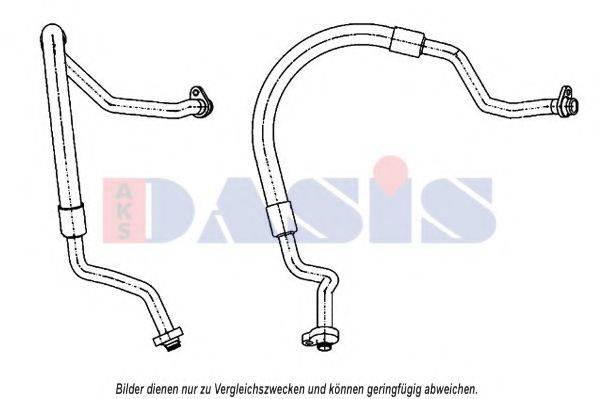 Трубопровод низкого давления, кондиционер 885871N AKS DASIS