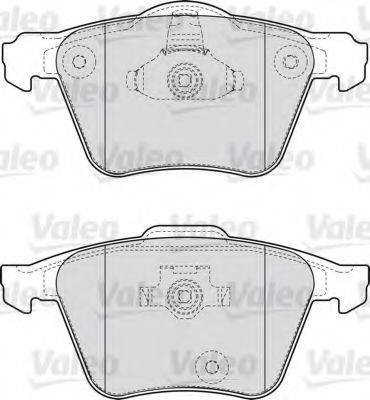 Комплект тормозных колодок, дисковый тормоз 598657 VALEO