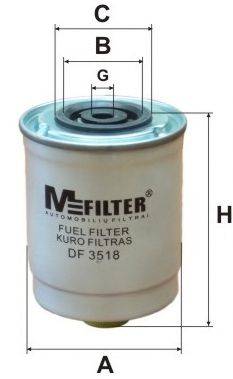 Фильтр топливный DF 3518 MFILTER