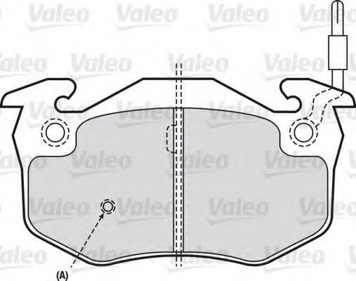 Комплект тормозных колодок 540144 VALEO