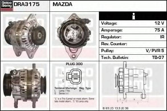 Генератор DRA3175 REMY