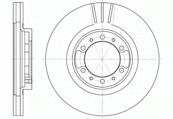Тормозной диск DI-585 JAPANPARTS