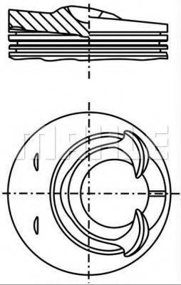 Поршень 028 25 00 MAHLE ORIGINAL