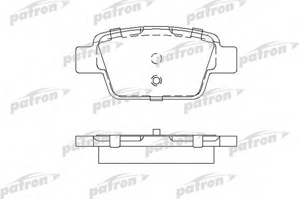 Комплект тормозных колодок, дисковый тормоз PBP1469 PATRON