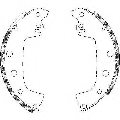 Комлект тормозных накладок Z4655.00 WOKING