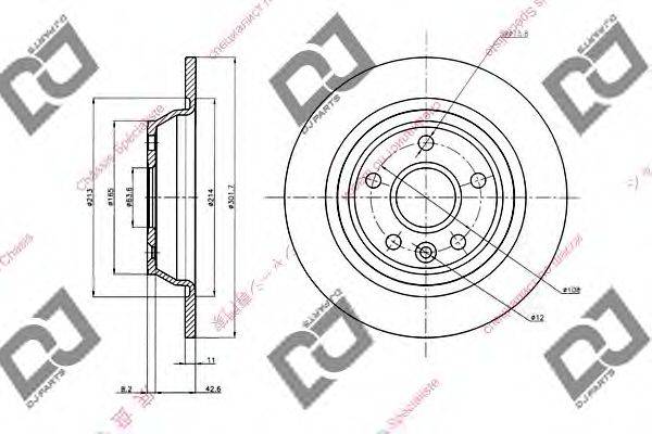 Тормозной диск BD1340 DJ PARTS