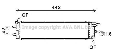 Радиатор, охлаждение двигателя PE2381 AVA QUALITY COOLING