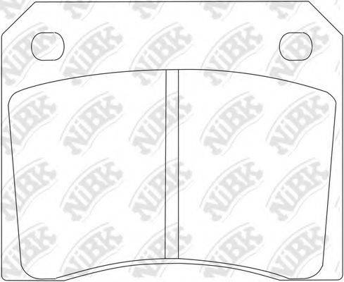 Комплект тормозных колодок PN0122 NiBK