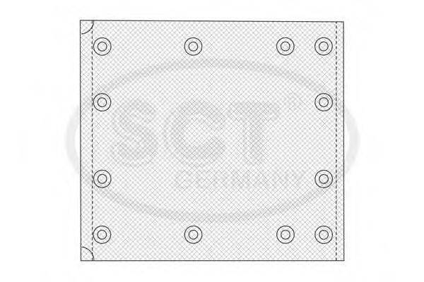 Комплект тормозных башмаков, барабанные тормоза SN 19384 SCT Germany