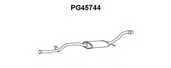 Средний глушитель выхлопных газов PG45744 VENEPORTE