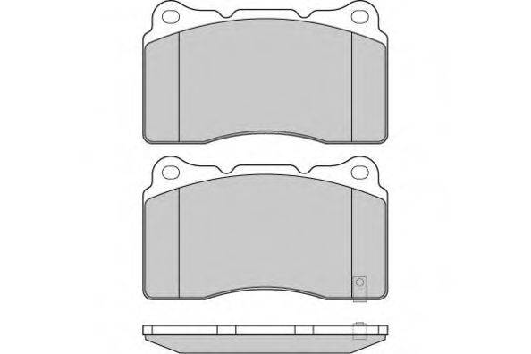 Комплект тормозных колодок, дисковый тормоз 12-1157 E.T.F.