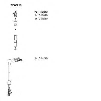 Комплект проводов зажигания 300/216 BREMI