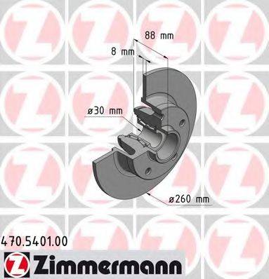Тормозной диск 470.5401.00 ZIMMERMANN