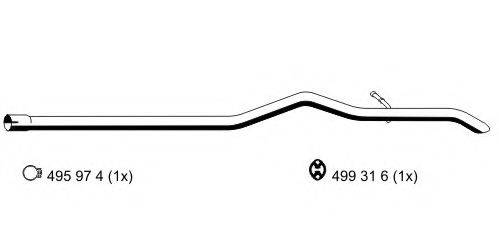 Труба выхлопного газа 330589 ERNST