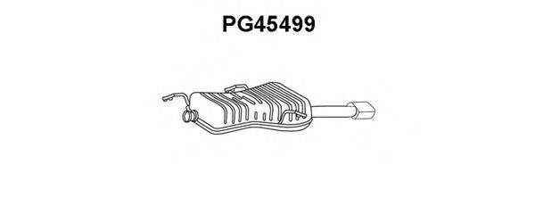 Глушитель выхлопных газов конечный PG45499 VENEPORTE